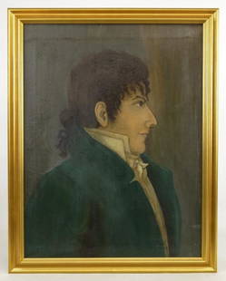 19th c. Portrait Of A Gentleman: 19th c. oil on canvas portrait of a gentleman. 26" x 19 1/2".