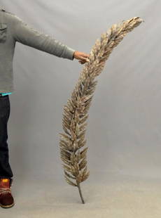 Bronze Olive Branch: Bronze olive branch decoration. 65" Ht..