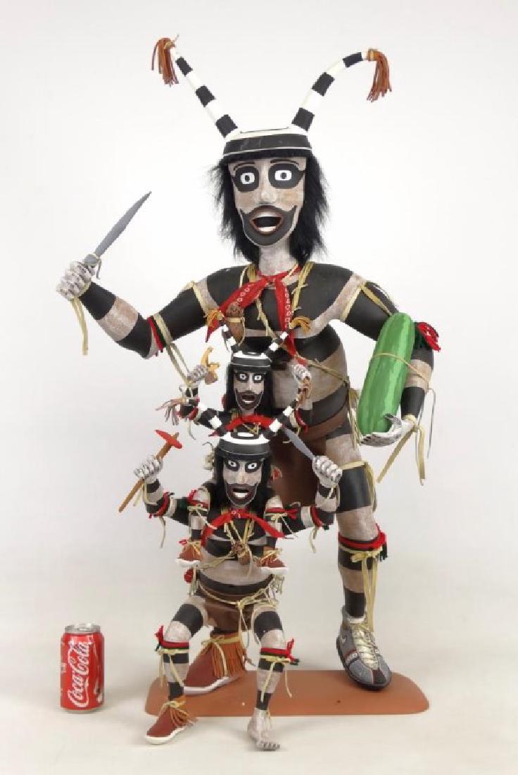 Hopi Clown, Folk Art Kachina Figure (1 of 10)