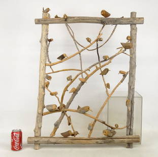 Bird Wall Sculpture: Bird wall sculpture. 26" x 36".