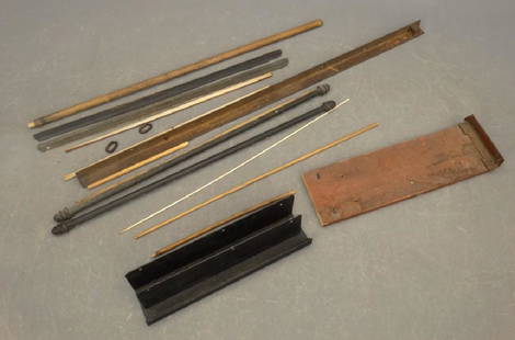 Display Lot: Lot misc. iron and sheet metal display pieces.