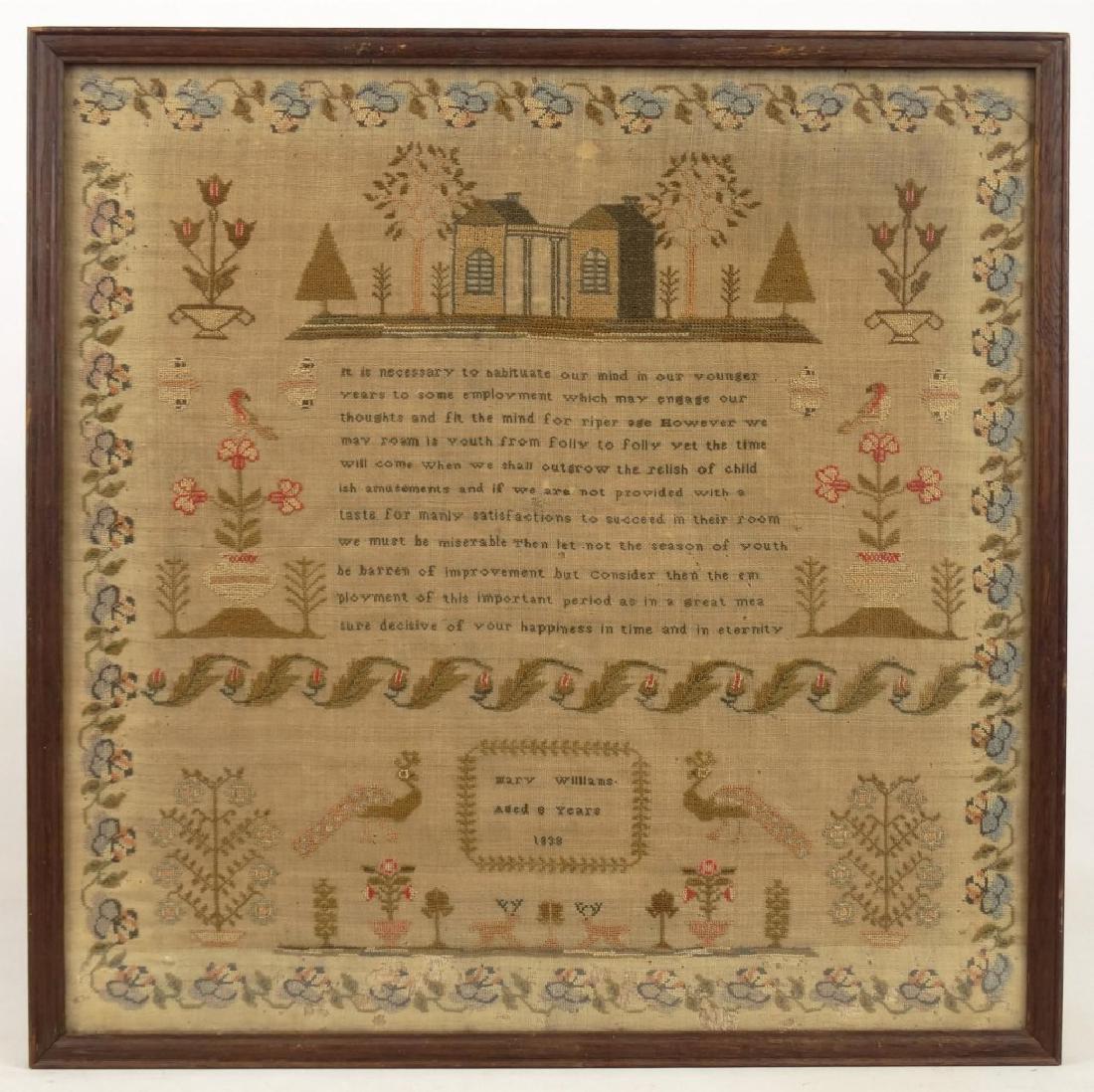 19th c. Sampler (1 of 4)