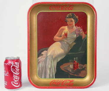 Vintage Coca Cola Advertising Tray: Vintage Coca Cola advertising tray. 13" x 10 1/2".