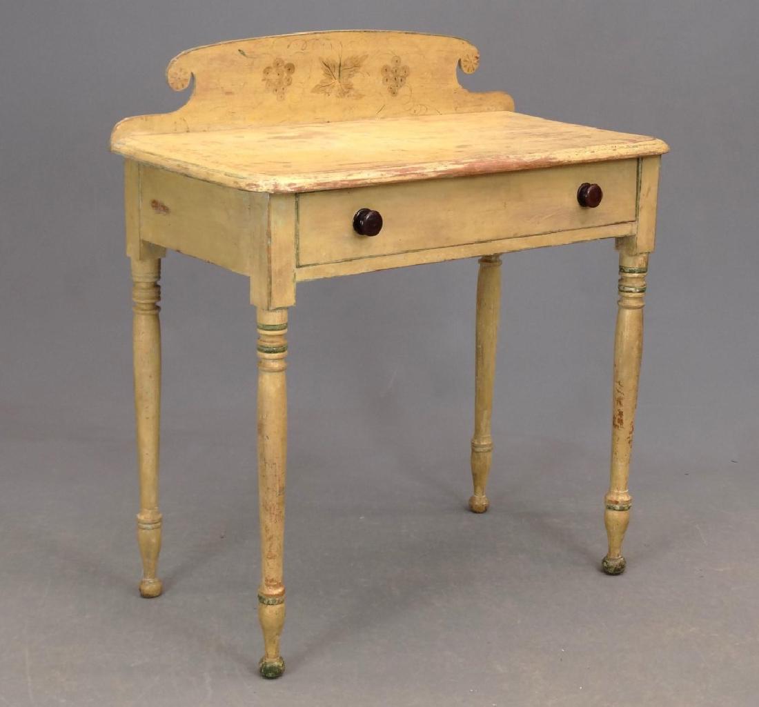 19th c. Sheraton Painted Dressing Table (1 of 5)