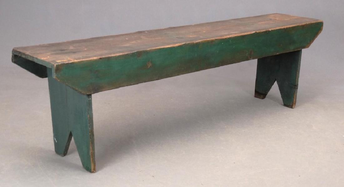 19th c. Bootjack Bench (1 of 3)