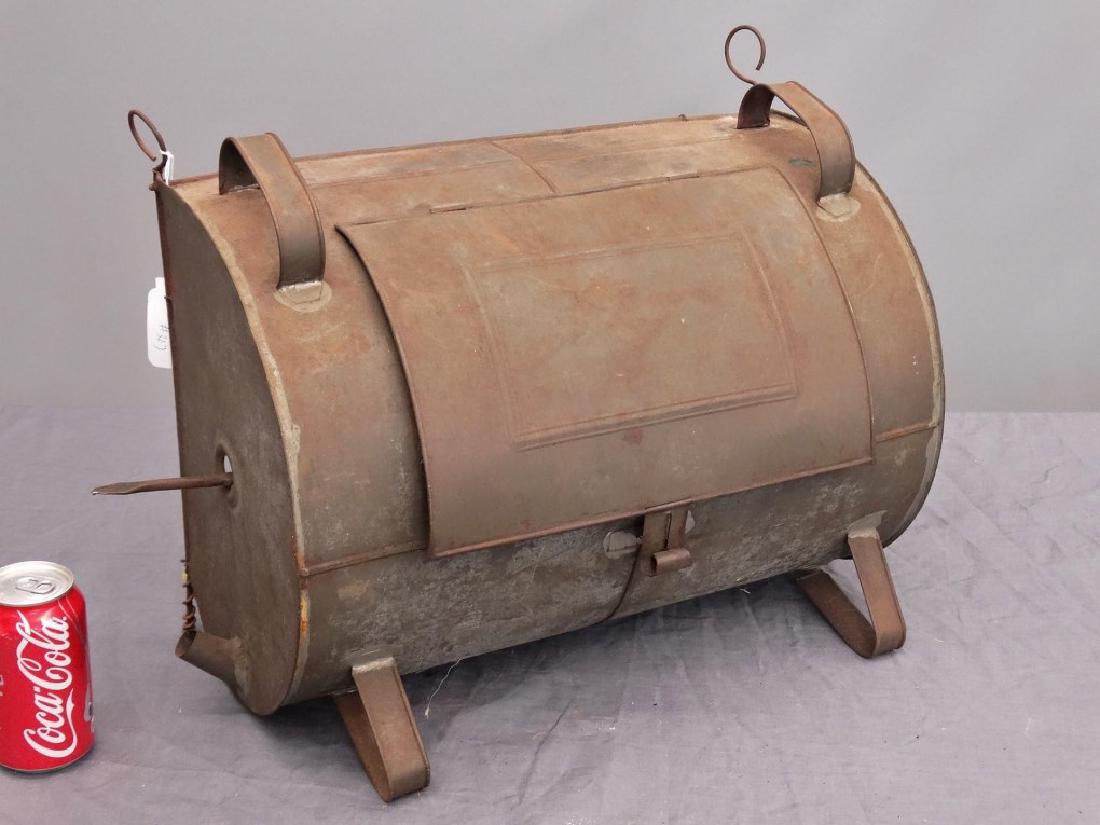 19th c. Tin Oven: 19th c. tin oven with original skewer. 18 3/4" W..