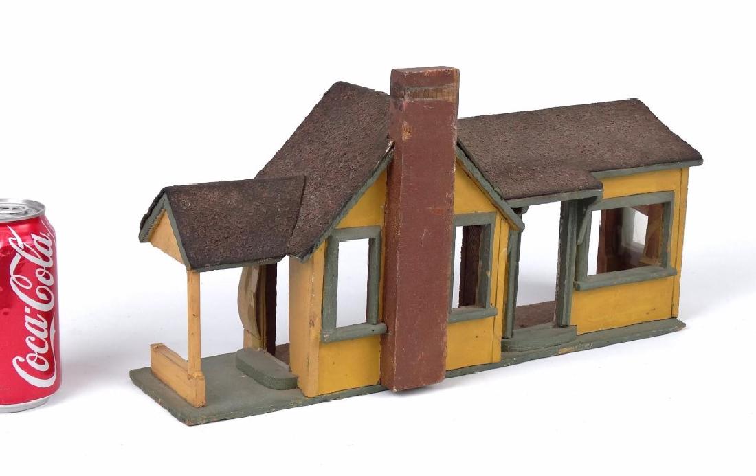 Folk Art Wooden Train Station (1 of 4)