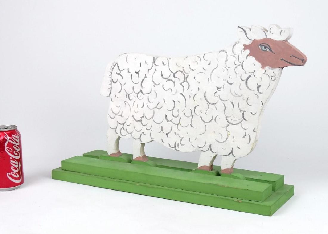 Folk Art Painted Sheep (1 of 3)