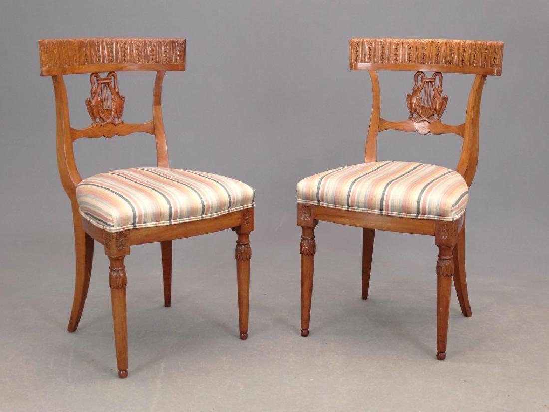 Pair Continental Carved Chairs (1 of 5)