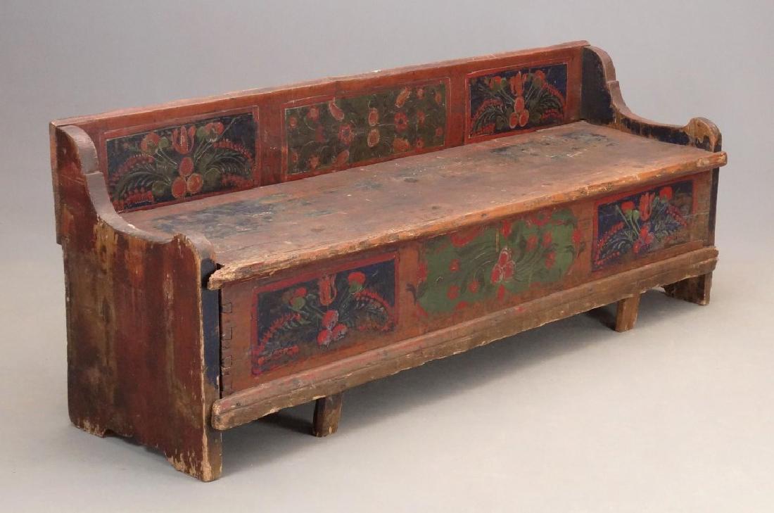 19th c. Scandinavian Hall Bench (1 of 6)