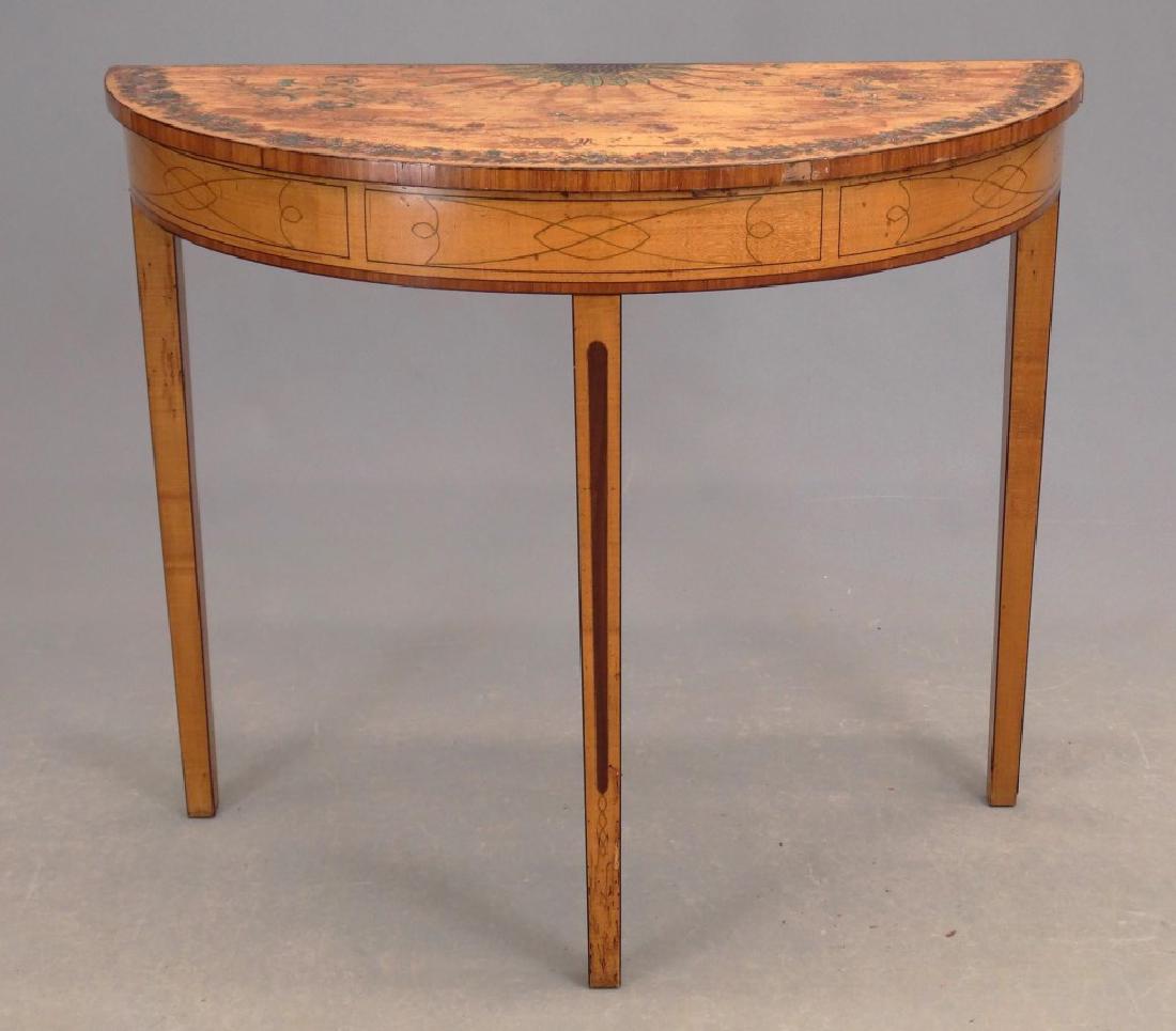19th c. Demilune Table (1 of 5)
