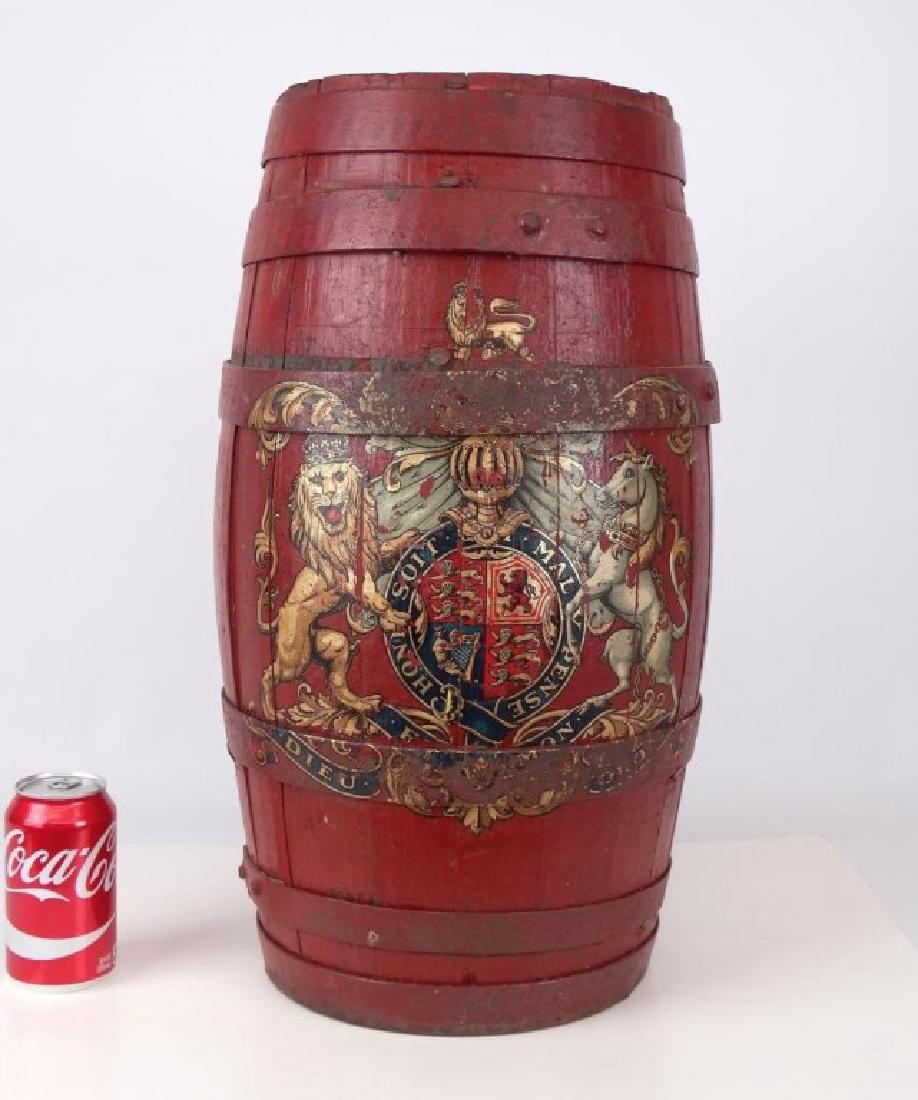 Oak Barrel Painted With Crest (1 of 4)