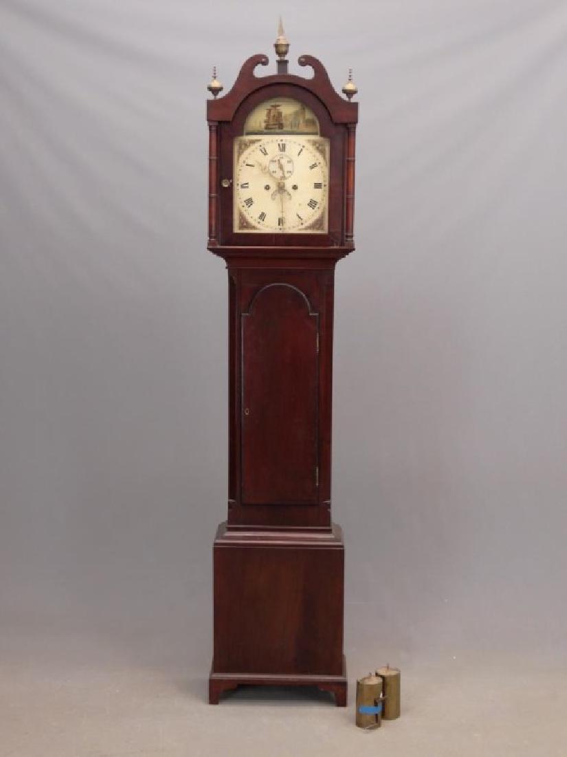 19th c. English Tall Case Clock (1 of 11)