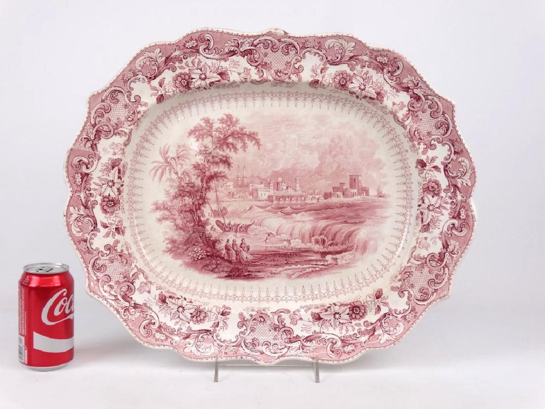 19th c. Transferware Platter (1 of 5)
