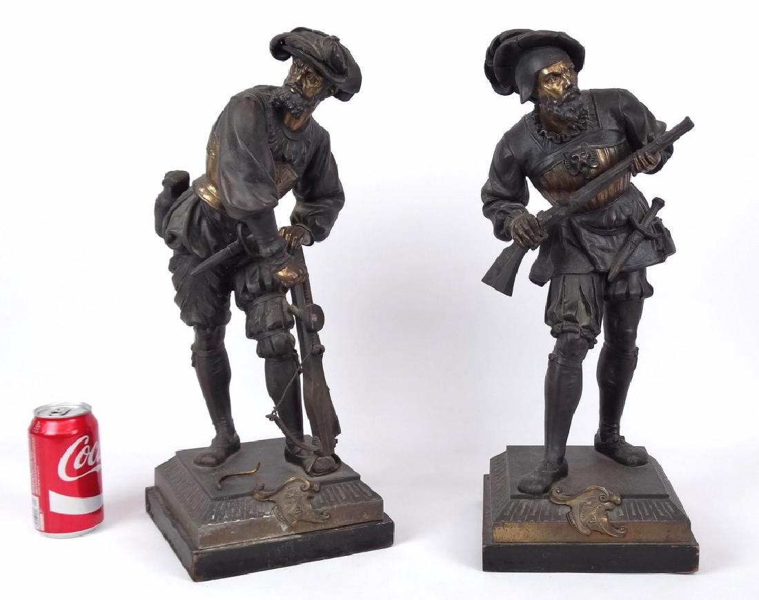 Spelter Metal Statues (1 of 8)