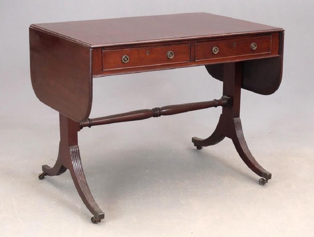 19th c. English Mahogany Sofa Table (1 of 6)