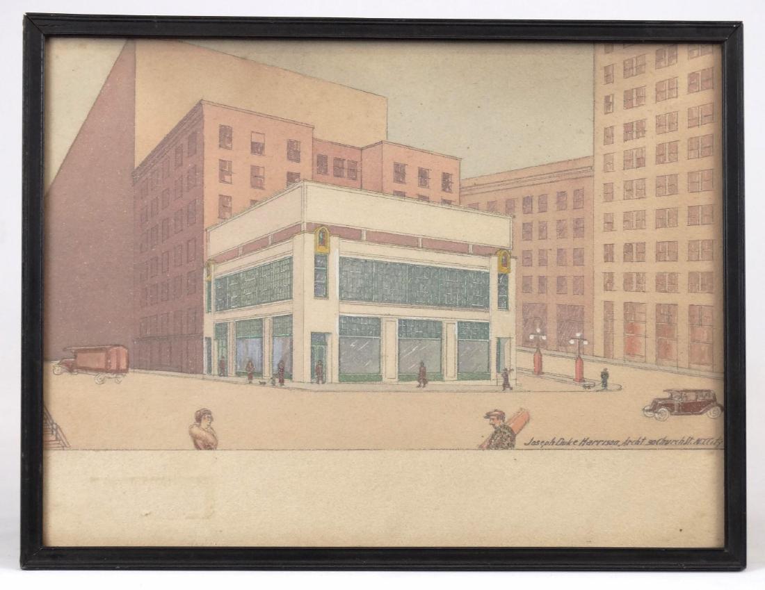 Joseph Duke Harrison, Architectural Drawing (1 of 4)