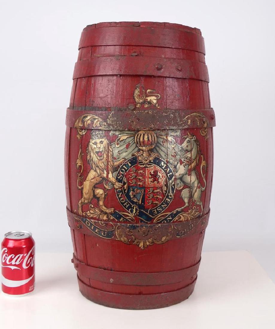 Oak Barrel Painted With Crest (1 of 4)