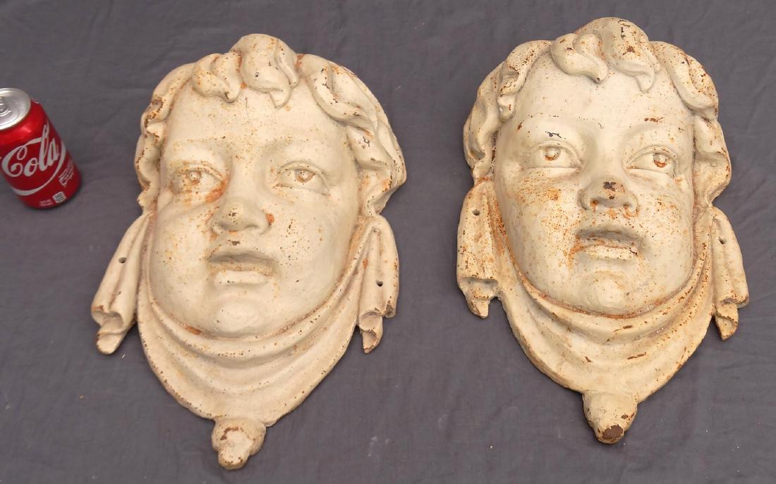 Pair Cast Iron Masks (1 of 3)