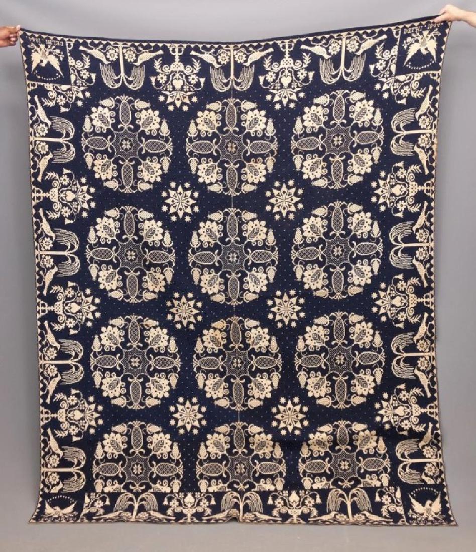 19th c. Delhi New York Coverlet (1 of 5)