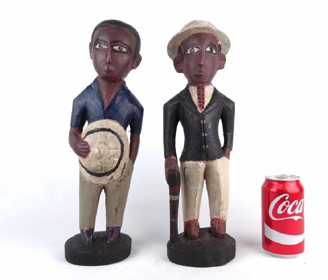 Pair African Carved Figures (1 of 5)