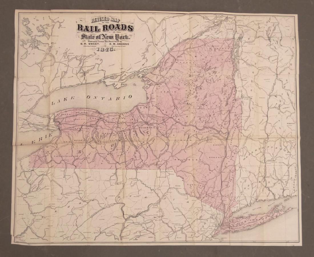 1875 Railroad Map Of New York (1 of 5)