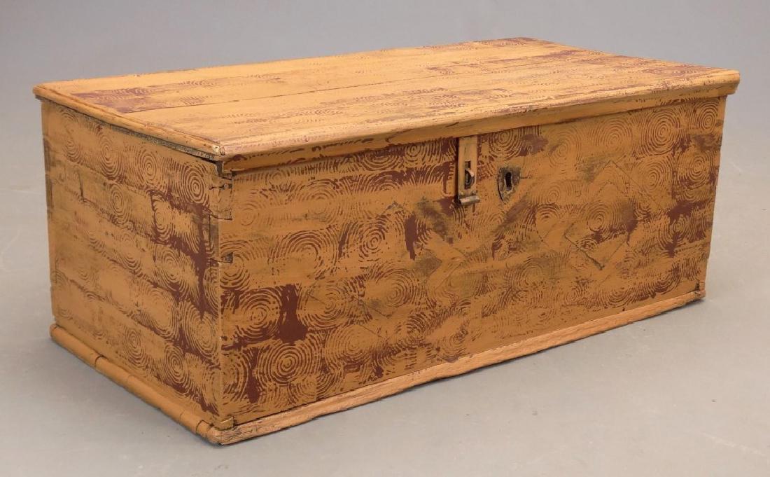 19th c. Grain Painted Trunk (1 of 4)