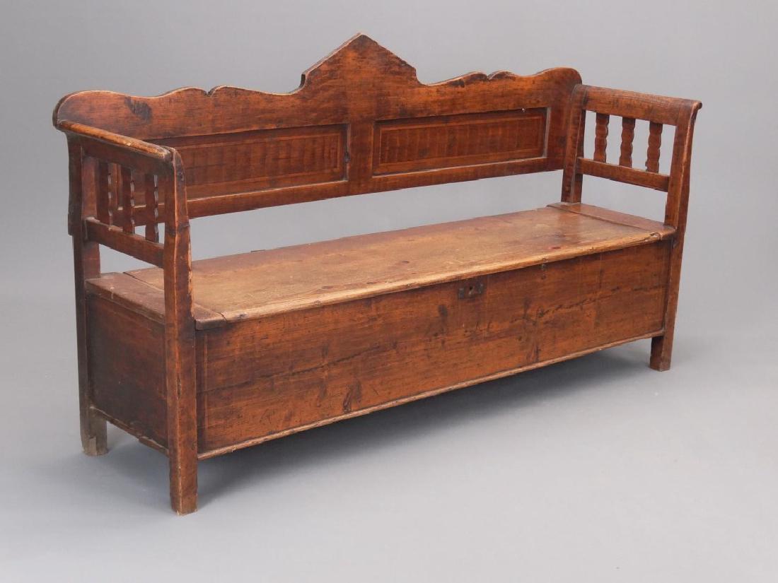 19th c. Lift Top Bench (1 of 4)