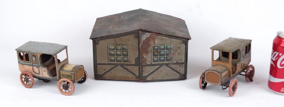 Tin Cars With Garage (1 of 6)