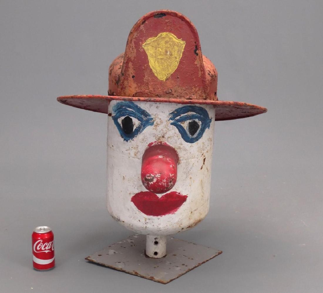 Folk Art Fireman's Steel Head (1 of 4)