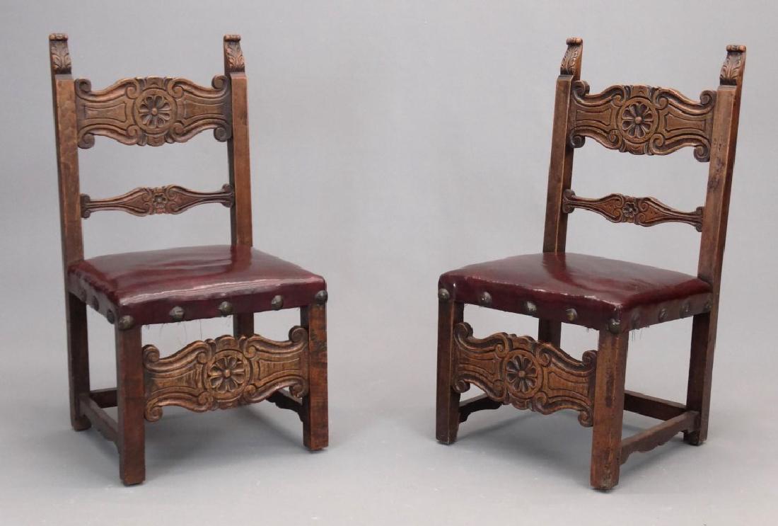 Pair Continental Style Chairs (1 of 6)