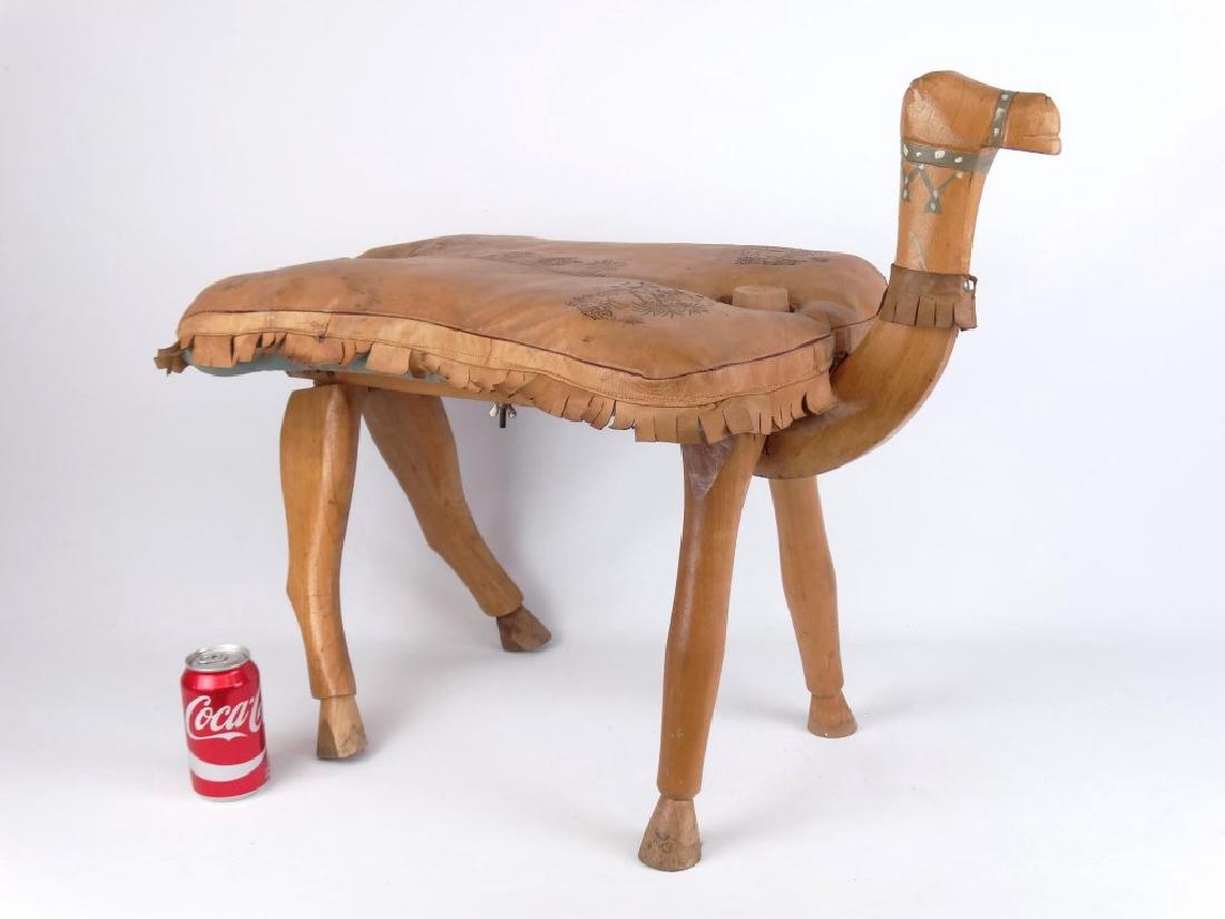 Vintage Camel Stool (1 of 5)