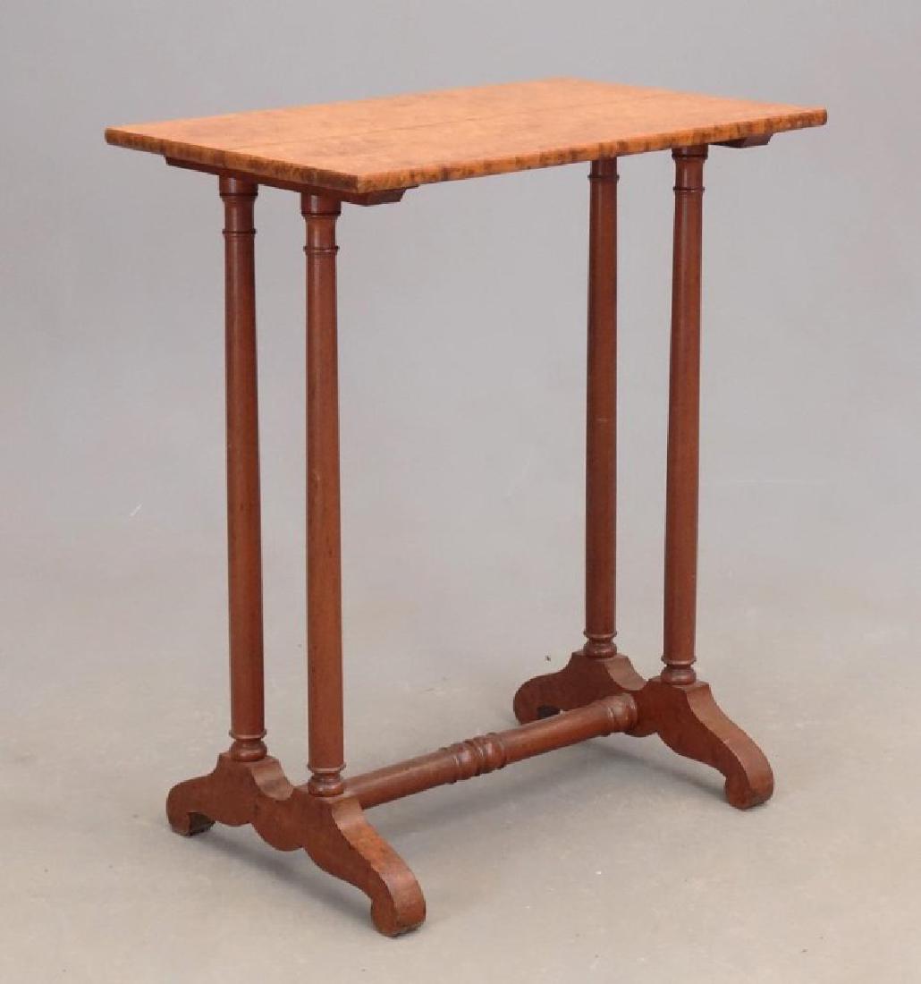 19th c. Birdseye Maple Table (1 of 3)
