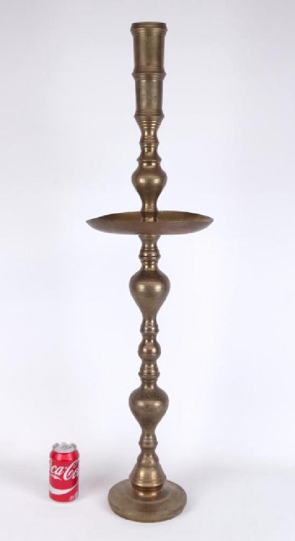 Large Indian Brass Candlestick (1 of 7)