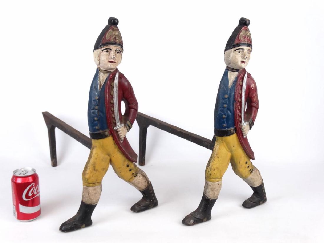 Pair Hessian Andirons (1 of 5)