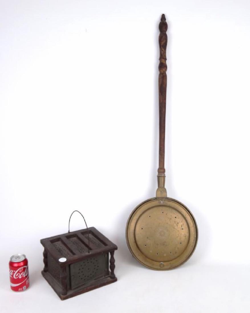 19th c. Bedwarmer& Footwarmer (1 of 4)