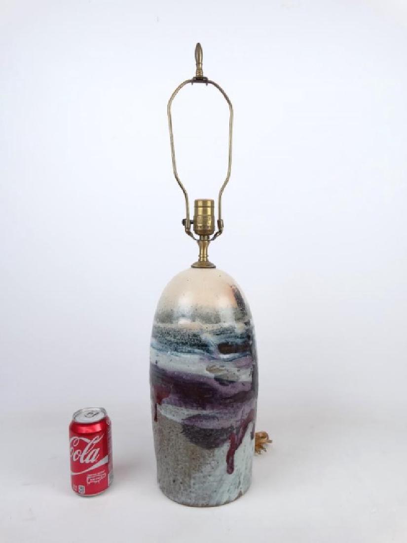 C. 1970's Studio Pottery Lamp (1 of 4)