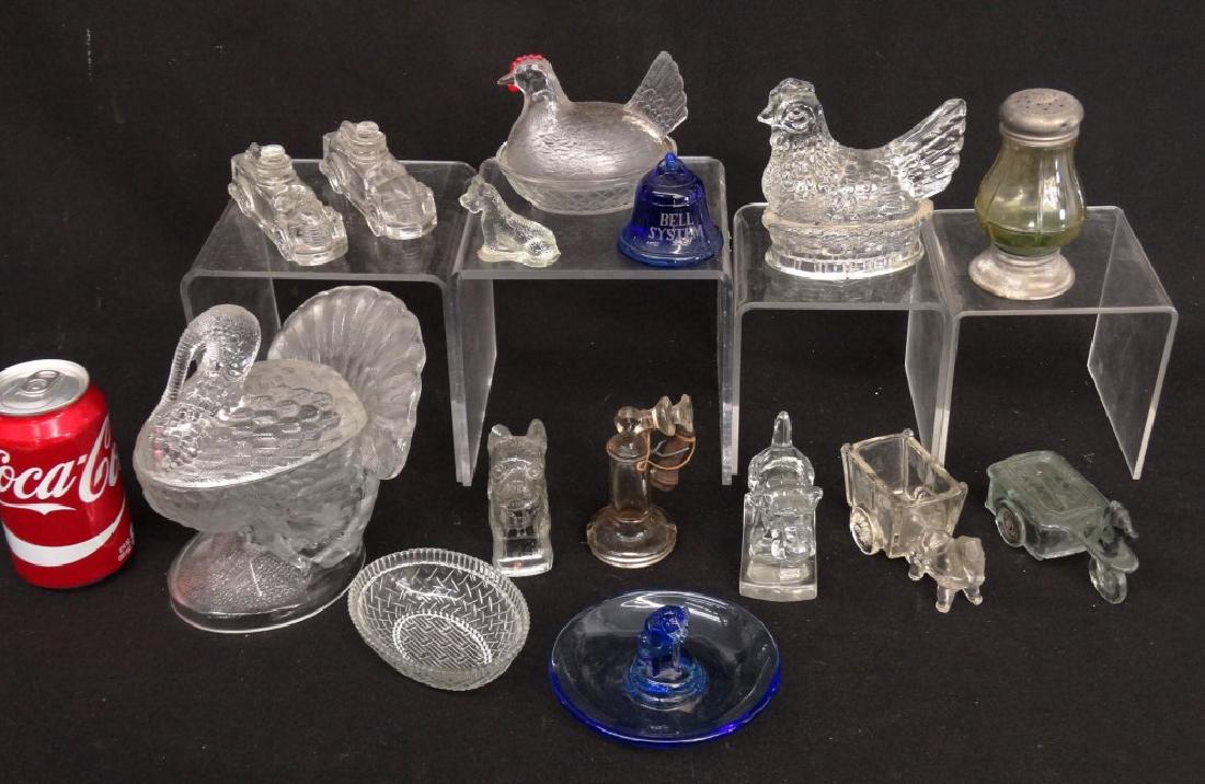 Glass Candy Containers & Misc. Lot (1 of 9)