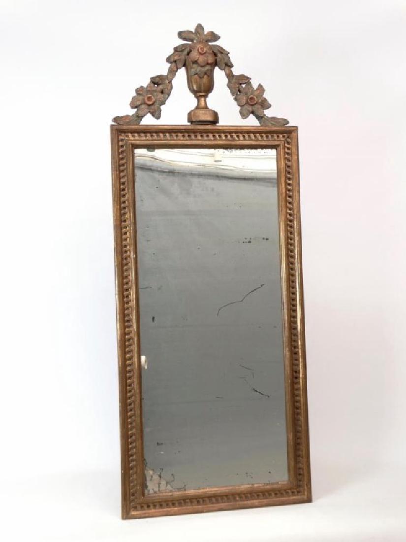 Victorian Mirror: Victorian urn top mirror. 19 3/4" x 50 1/2".