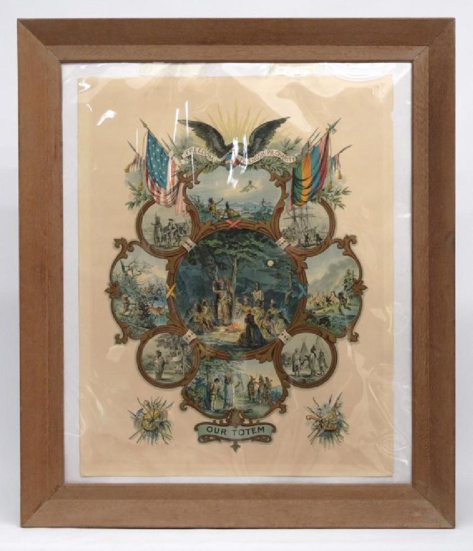 American Indians Fraternal Chromolithograph (1 of 7)