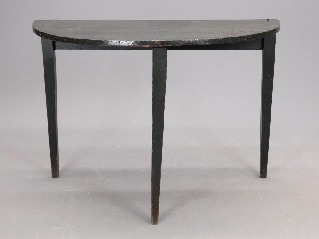 19th c. Demilune Table (1 of 3)