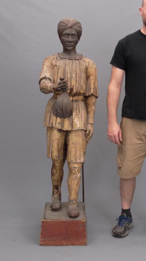 19th c. Cigar Store Turk Figure (1 of 17)