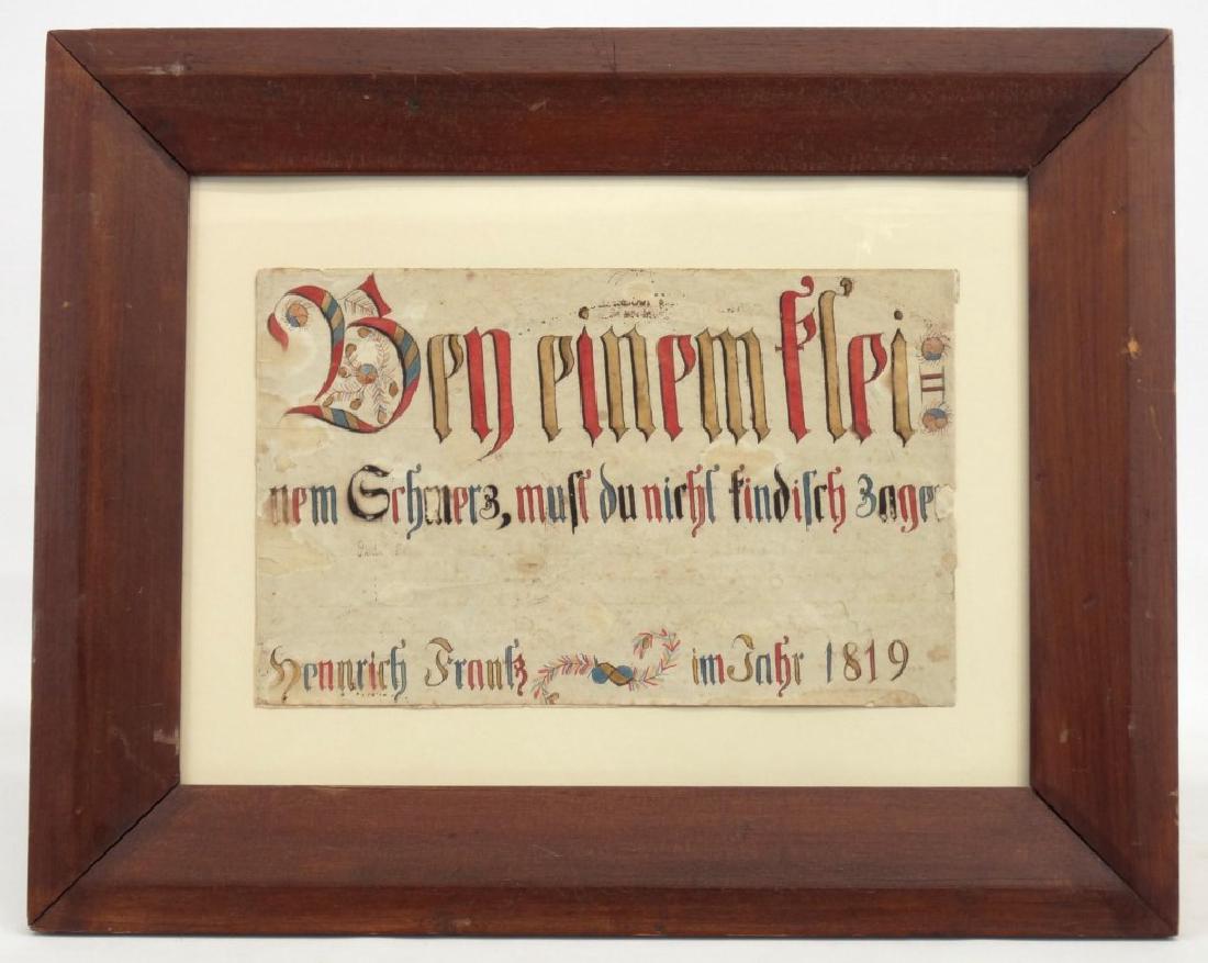 19th c. Fraktur (1 of 3)