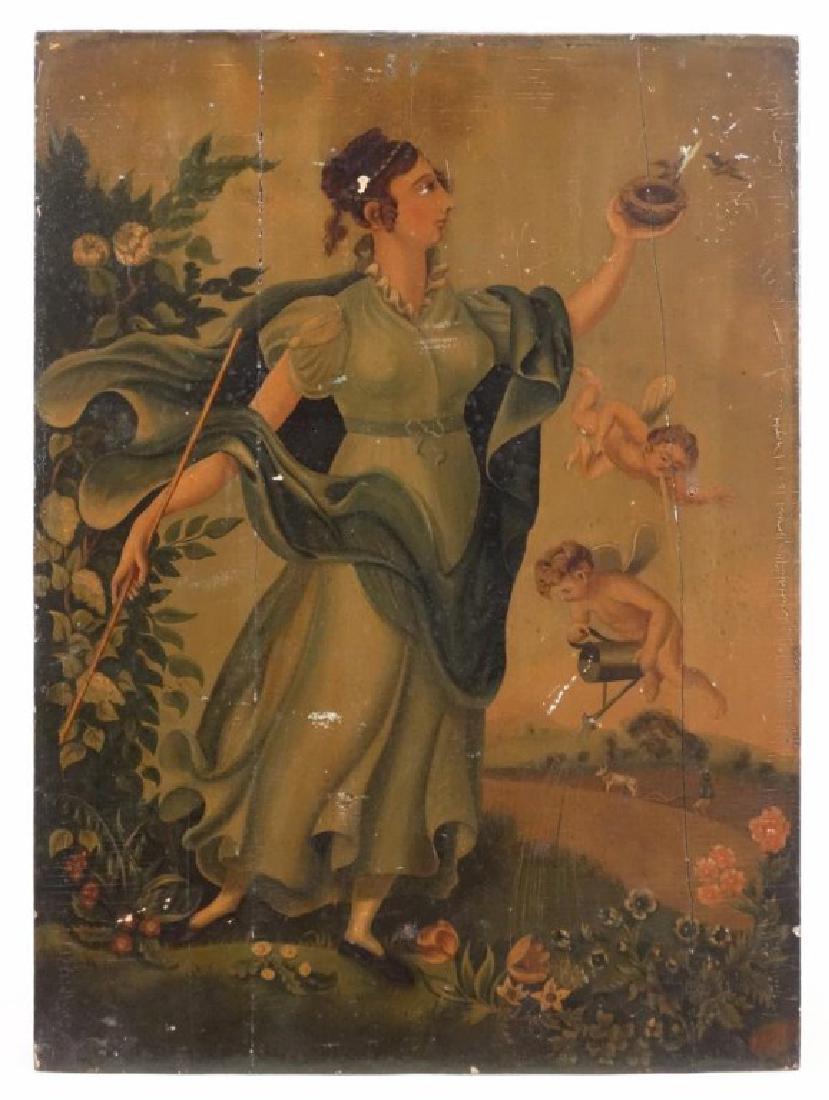 Early Painting On Wood Panel (1 of 7)