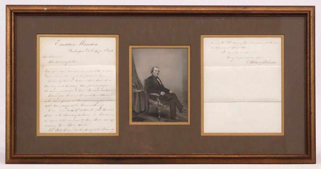 Andrew Johnson Signed Letter (1 of 7)
