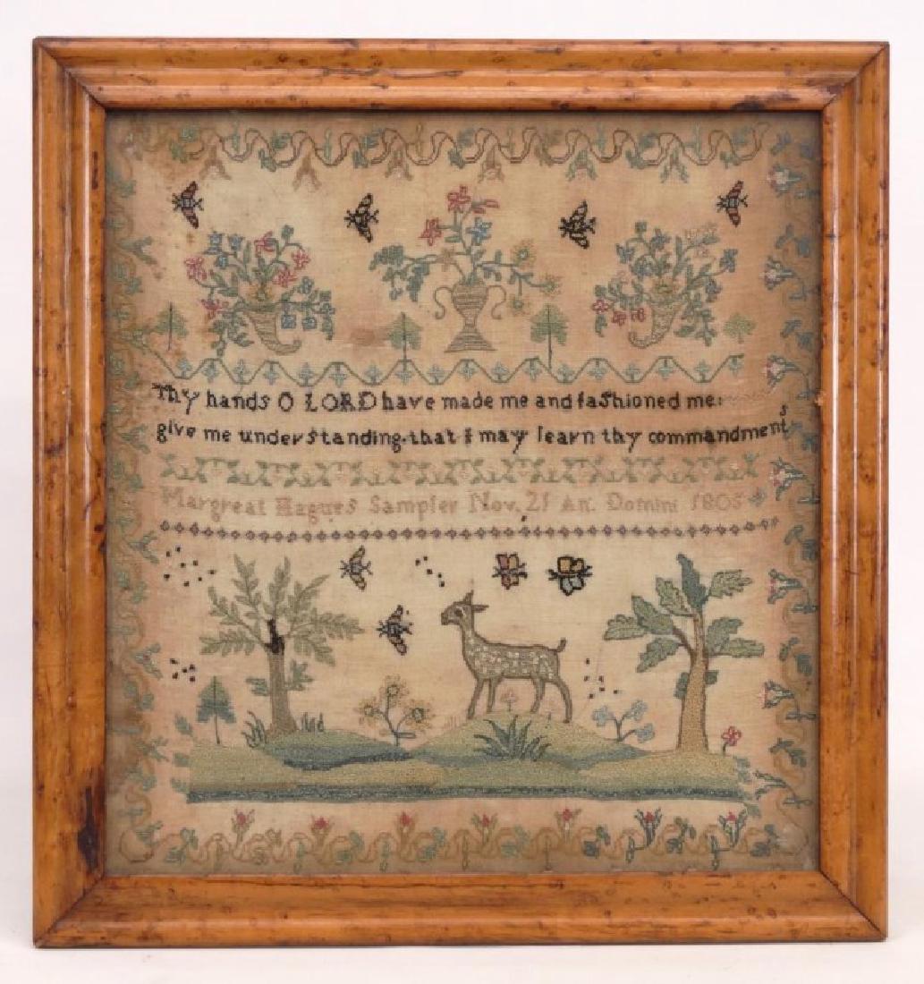 19th c. Needlework Sampler (1 of 4)