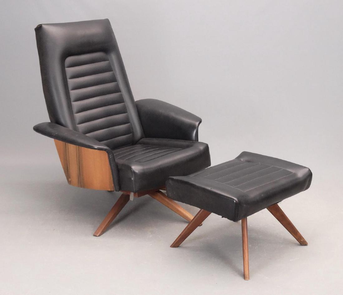 Mid Century Chair & Ottoman (1 of 5)