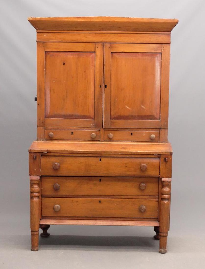 19th c. Pine Secretary (1 of 11)