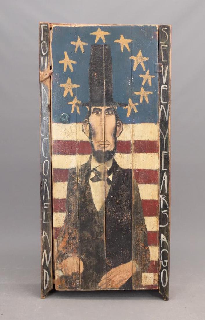 Jim Lambert Folk Art Painted Cupboard (1 of 11)