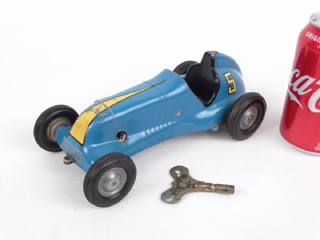 Clockwork Thimble Drome Wind Up Race Car: Clockwork thimble drome special wind up race car with key. Working condition. Provenance Bobby Albert racing archive.